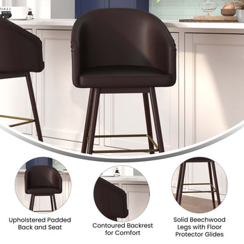 Brown LeatherSoft 30" Barstool