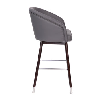 Gray LeatherSoft 30" Barstool