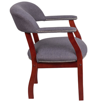 Gray Fabric Guest Chair