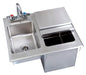 BK Resources BK-DIBHL-2118-P-G Drop In Ice Bin W/ Basin And Lid 21"x18"