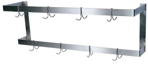 BK Resources BK-WPR2-48 48" Stainless Steel Double Bar Pot Rack