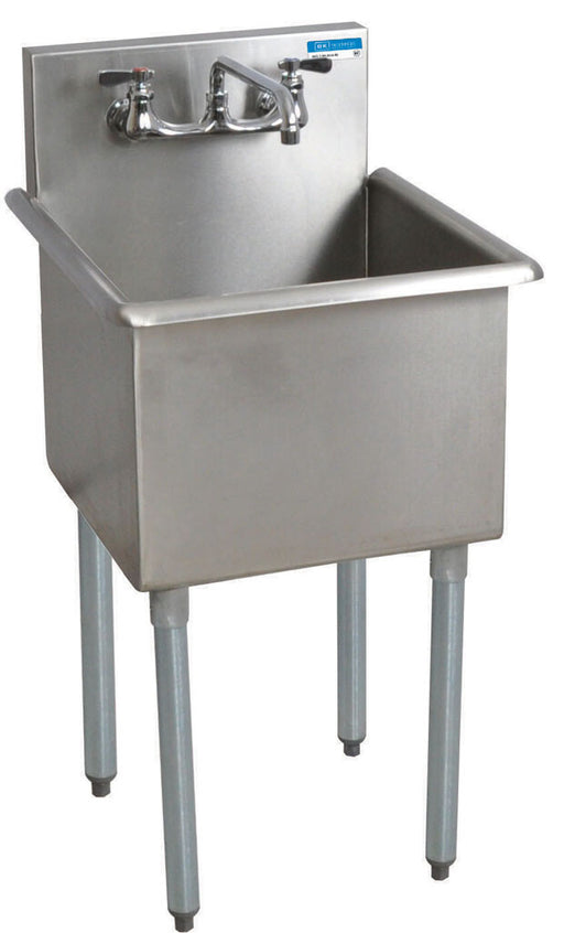 BK Resources BK8BS-1-24-14 
Stainless Steel 1 Compartment Budget Sink Rolled Front & Side Edges 24X24X14D
