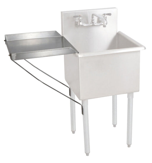 BK Resources BK8BS-DD18 Stainless Steel Detachable Drainboard for 18X18 budget sinks