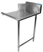 BK Resources BKCDT-26-R-SS 26" Clean Dishtable Right Side Stainless Steel Legs & Bracing