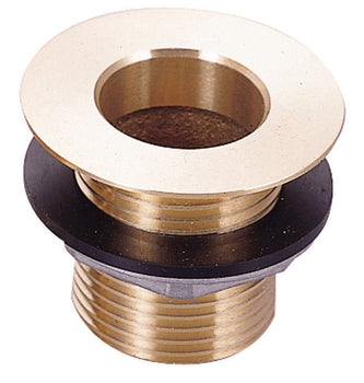 BK Resources BKDR-15BR Drain Plug, 1" NPS Drain Size, 1-7/8" Flange, 1-1/2" L, Brass