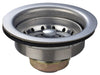 BK Resources BKDR-4 Stainless Steel Basket Drain with Crumb Cup, 3 1/2" Opening,1-1/2"