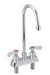 BK Resources BKF-4DM-3G-G OptiFlow Solid Body Faucet, 3.5" gooseneck spout, 4" O.C. deck mount