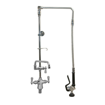 BK Resources BKF-DMSAPR-WB-AF12-G Optiflow Swing Arm Pre-Rinse Assembly, W/ 12" Swing Add-A Faucet