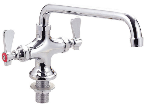 BK Resources BKF-DPF-6-G OptiFlow Faucet, dual valve,deck mount,interchangeable 6" swing spout