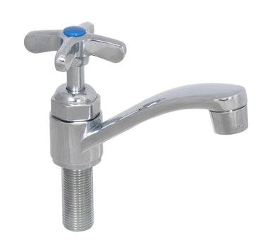 BK Resources BKF-SPSF-G Workforce Dipper Well Faucet, Single Valve Pantry, Chrome Plated