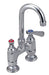 BK Resources BKF4HD-3G-G OptiFlow Heavy Duty Faucet, 3.5" gooseneck spout, 4" O.C. deck mount