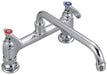 BK Resources BKF8HD-14-G Optiflow Heavy Duty Faucet, 14" Swing Spout, 8" O.C. Deck Mount