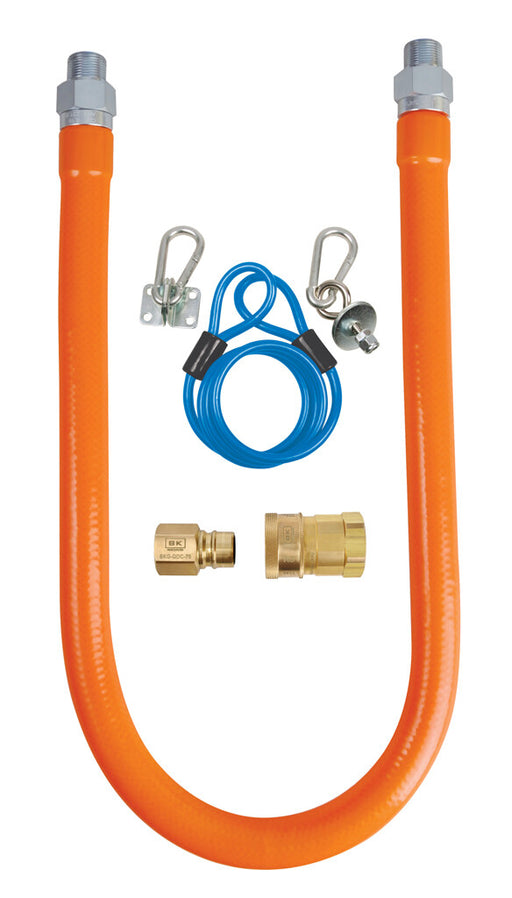 BK Resources BKG-GHC-5036-SCK2 1/2" X 36" Gas Hose Connector Kit #2