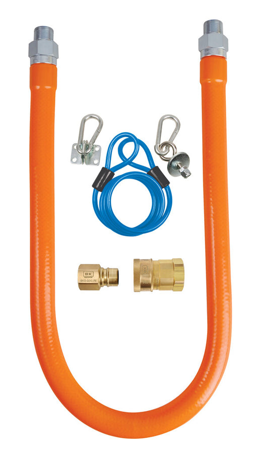 BK Resources BKG-GHC-7572-SCK2 3/4" X 72" Gas Hose Connector Kit #2