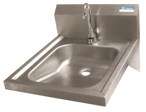 BK Resources BKHS-ADA-D-1-P-G ADA Stainless Steel Hand Sink w/ Sensor Faucet, 1 Hole 14”x16”x5”