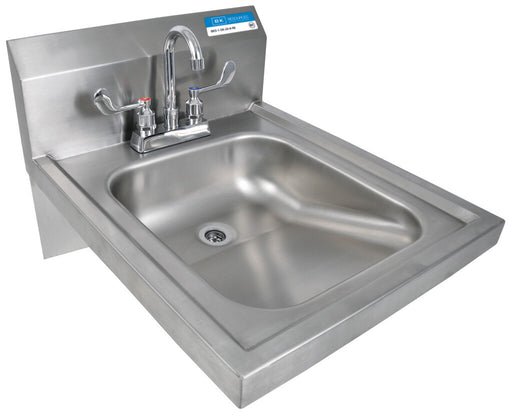 BK Resources BKHS-ADA-D-P-G ADA Stainless Steel Hand Sink w/ Faucet 2 Holes 14”x16”x5”