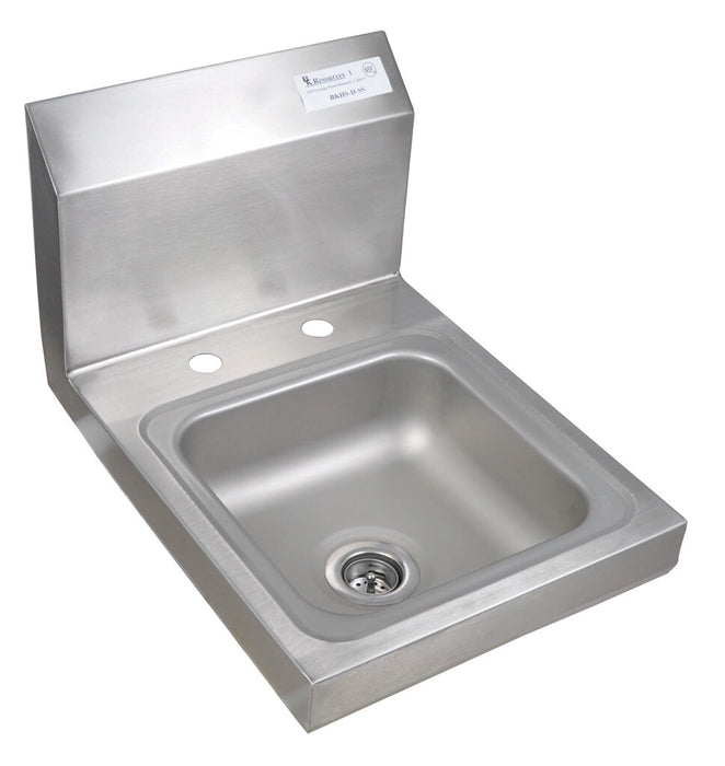 BK Resources BKHS-D-SS Space Saver Stainless Steel Hand Sink, 2 Holes ...