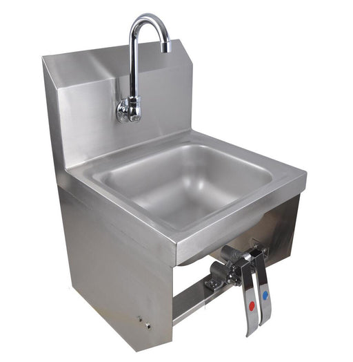 BK Resources BKHS-W-SS-1-BKK-PG Space Saver Hand Sink w/Knee Valve, Faucet & Bracket