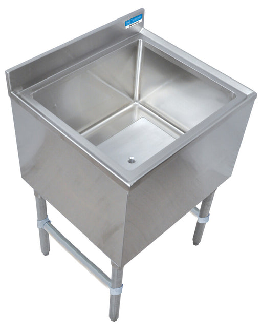 BK Resources BKIB-CP8-4812-18S Stainless Steel Insulated Ice Bin With 8C Cold Plate, 48"X 18"  