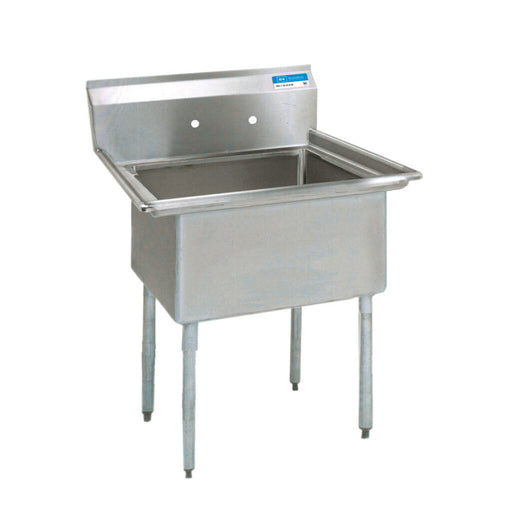 BK Resources BKS-1-15-14 Stainless Steel 1 Compartment Sink w/ 15X15X14D Bowl