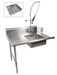 BK Resources BKSDT-26-L-P3-G 26" Left Side Soiled Dish Table With Pre-Rinse Bundle