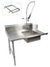BK Resources BKSDT-36-L-SS-P2-G 36" Left Side Soiled Dish Table With Pre-Rinse Bundle