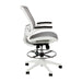 Gray/White Mesh Drafting Chair