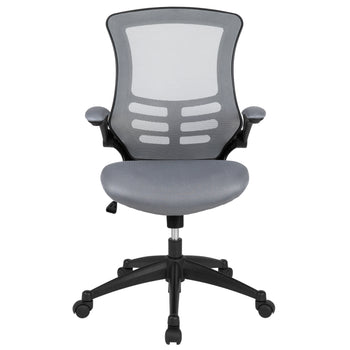 Dark Gray Mesh Mid-Back Chair