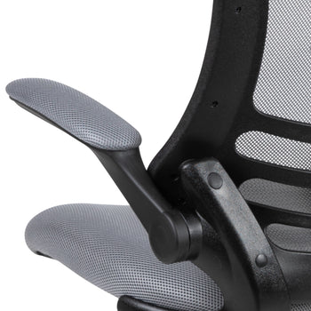Dark Gray Mesh Mid-Back Chair