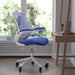 Blue Chair with Roller Wheels