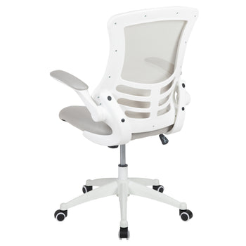 Light Gray Mesh Mid-Back Chair