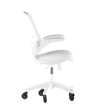 White Chair with Roller Wheels