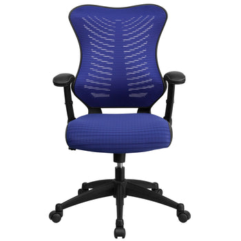 Blue High Back Mesh Chair