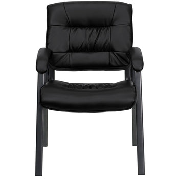 Black LeatherSoft Side Chair