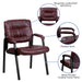 Burgundy Leather Side Chair