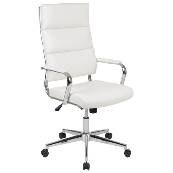 White LeatherSoft Office Chair