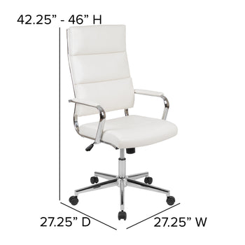 White LeatherSoft Office Chair