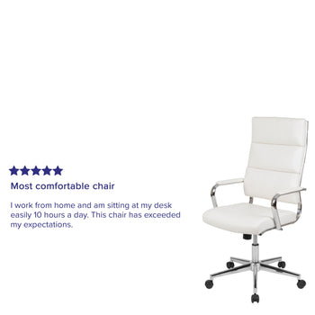 White LeatherSoft Office Chair