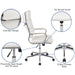 White LeatherSoft Office Chair