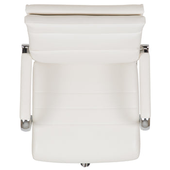 White LeatherSoft Office Chair