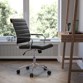 Black LeatherSoft Office Chair