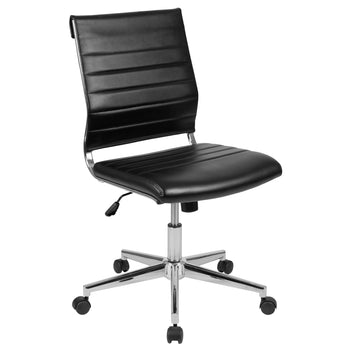 Black LeatherSoft Office Chair