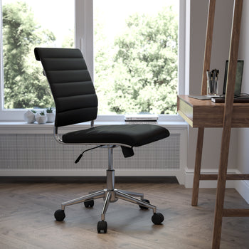 Black LeatherSoft Office Chair