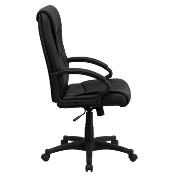 Black High Back Leather Chair