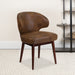 Brown Microfiber Side Chair