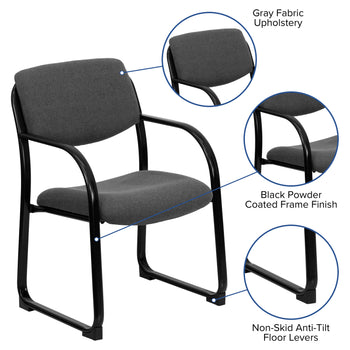 Gray Fabric Side Chair