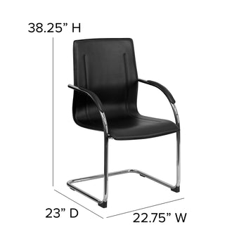 Black Vinyl Side Chair