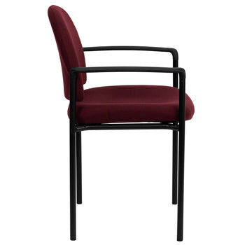 Burgundy Fabric Stack Chair