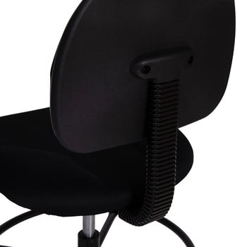 Black Fabric Draft Chair