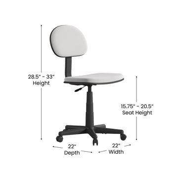 Gray Low Back Task Chair